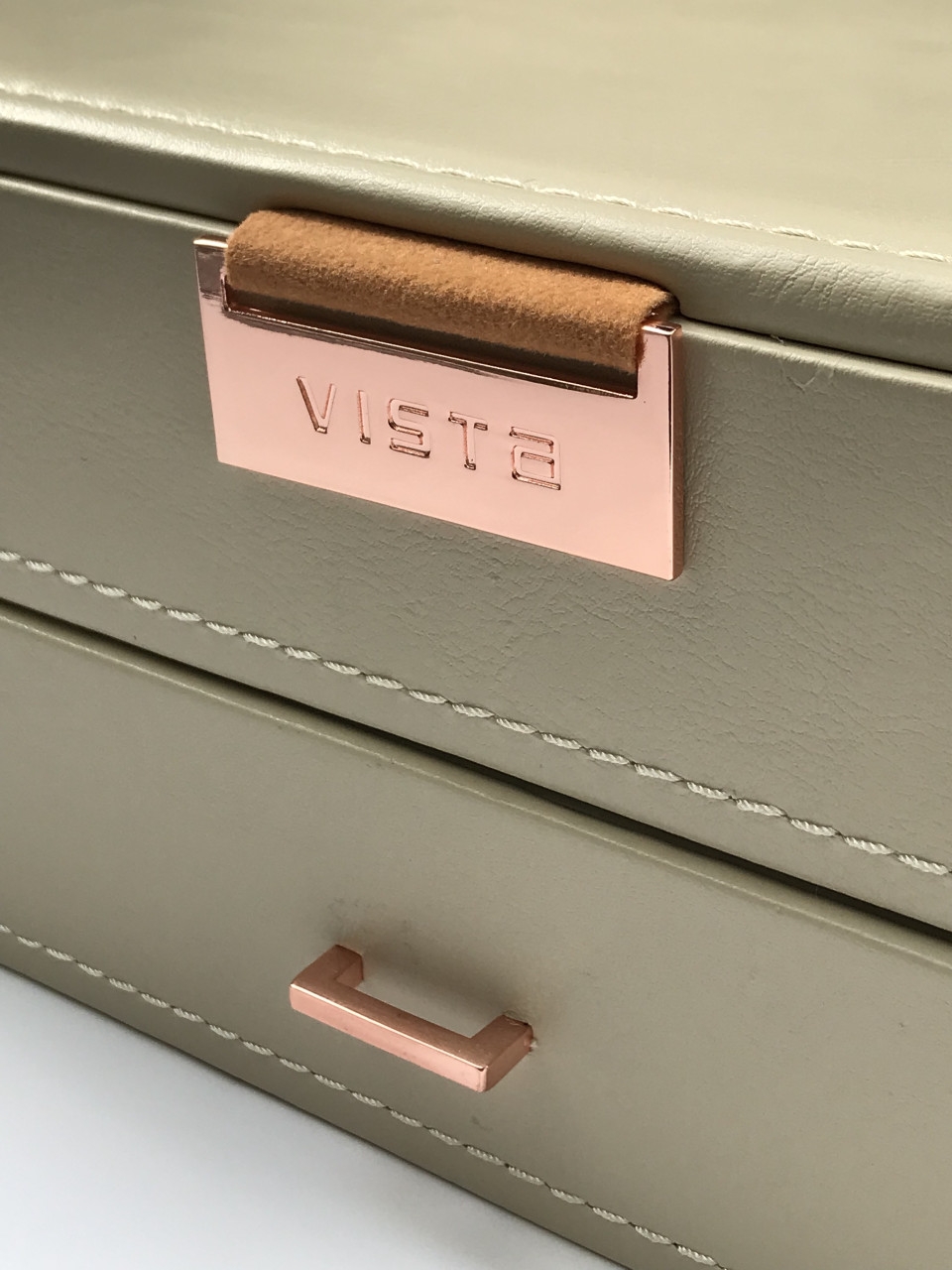Hộp Trang Sức 2 Tầng Kem - VTS23