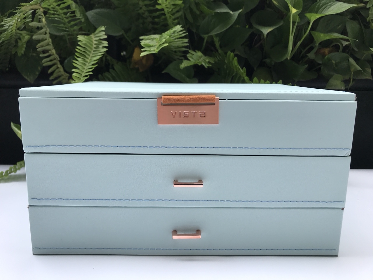Hộp Trang Sức 3 Tầng Xanh - VTS34