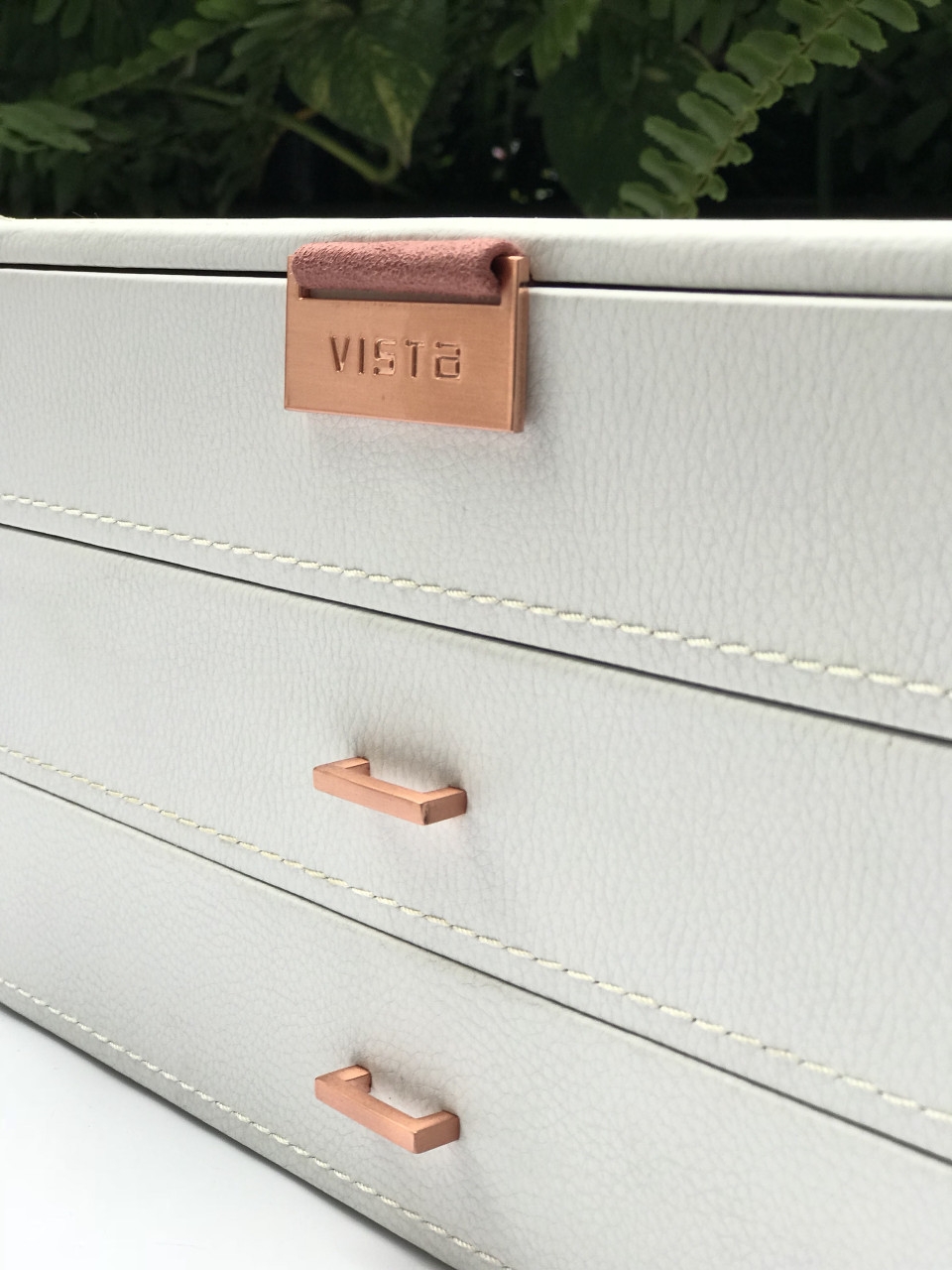 Hộp Trang Sức 3 Tầng Trắng - VTS35
