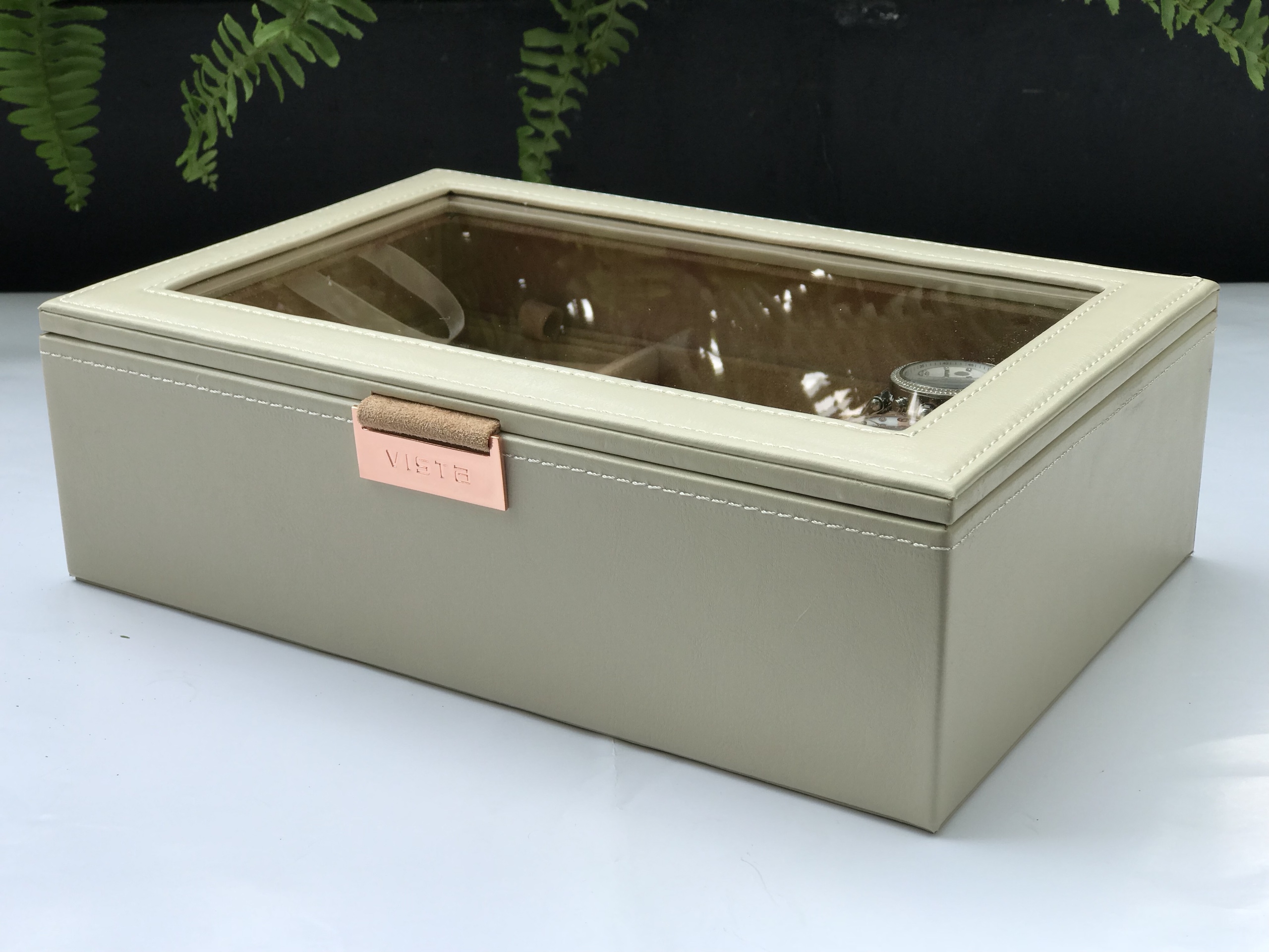 Hộp Trang Sức Mắt Kính Kem - MK3
