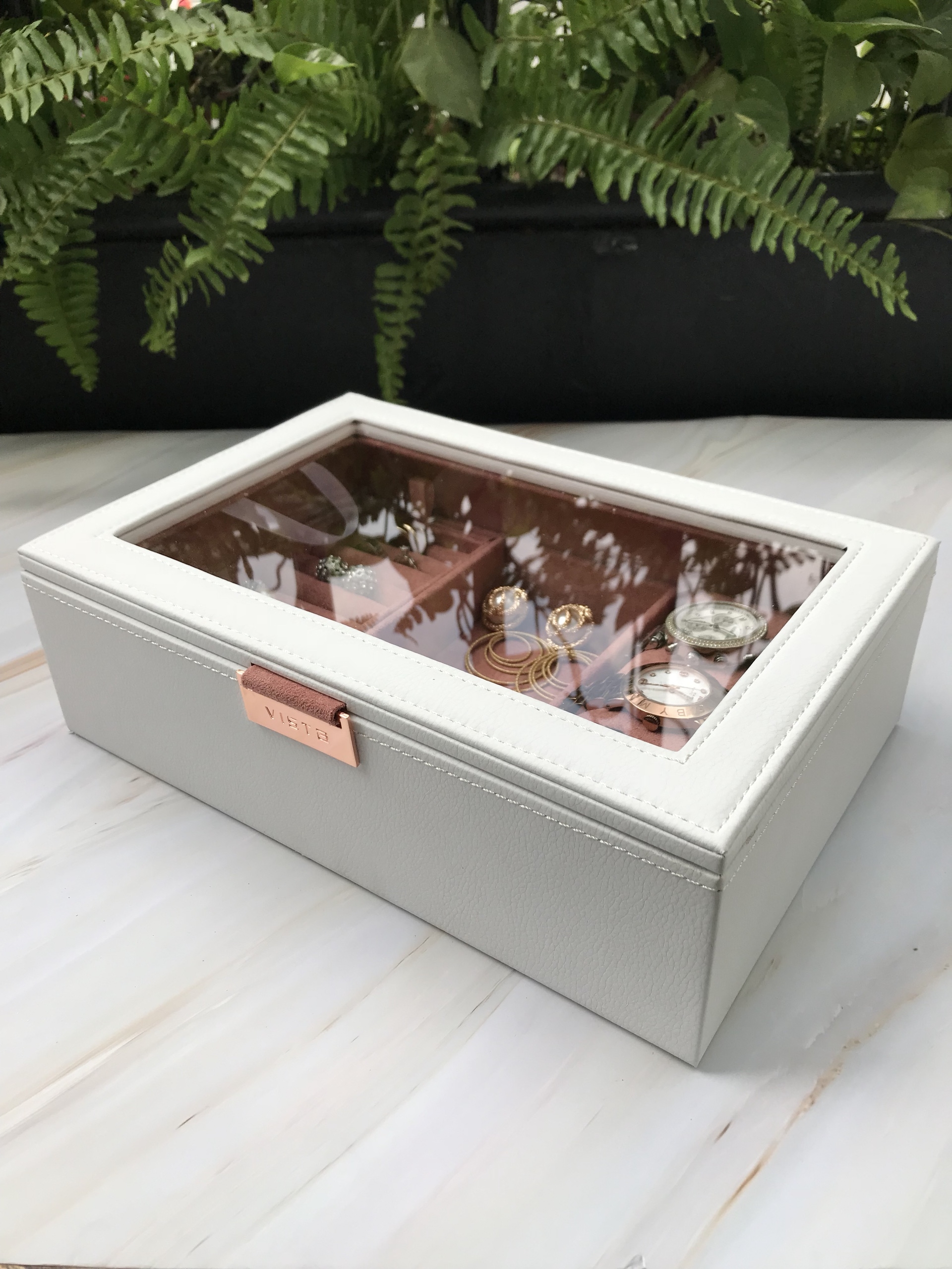 Hộp Trang Sức Mắt Kính Trắng - MK5